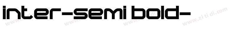 inter-semi bold字体转换